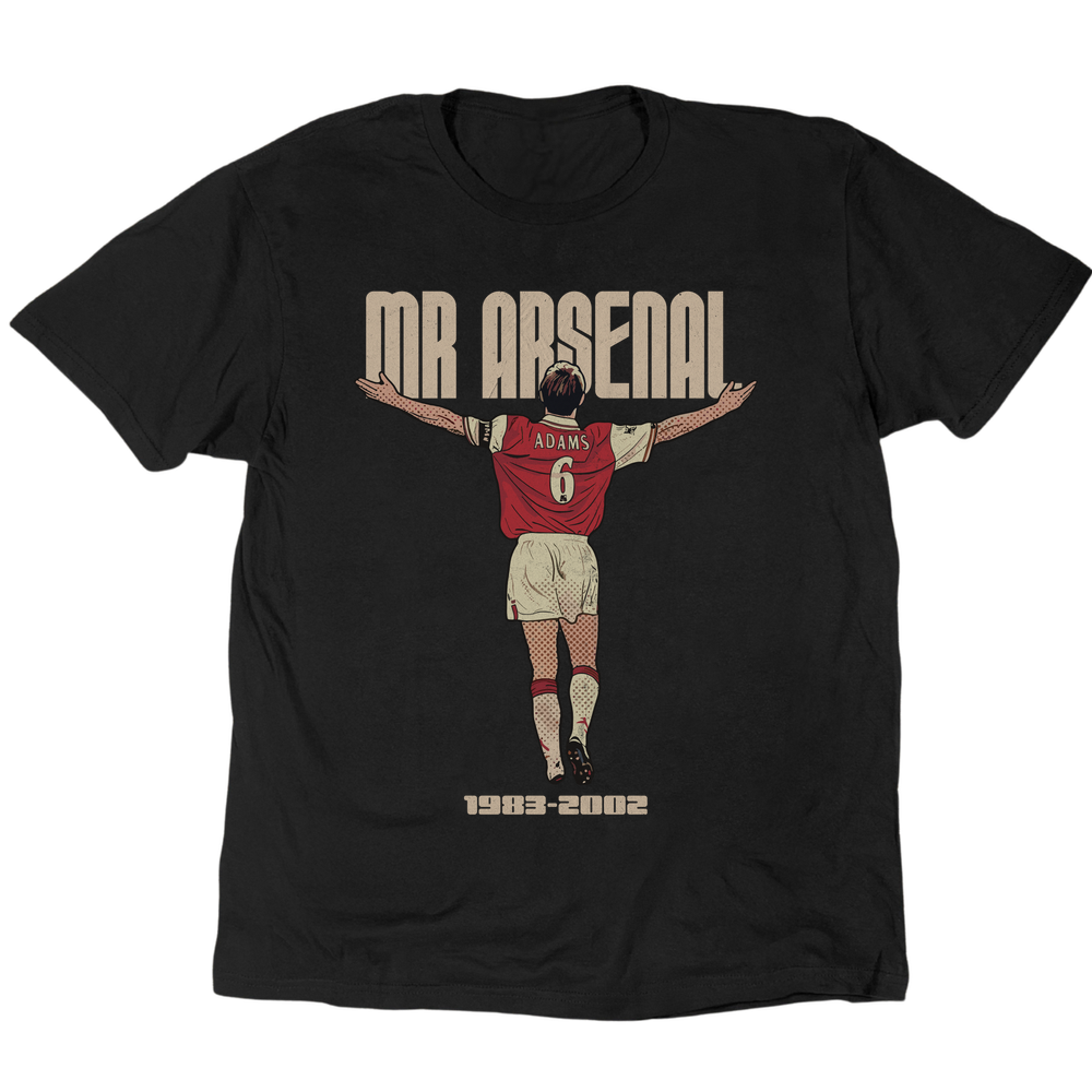 Tony Adams Mr Arsenal T-Shirt - Black