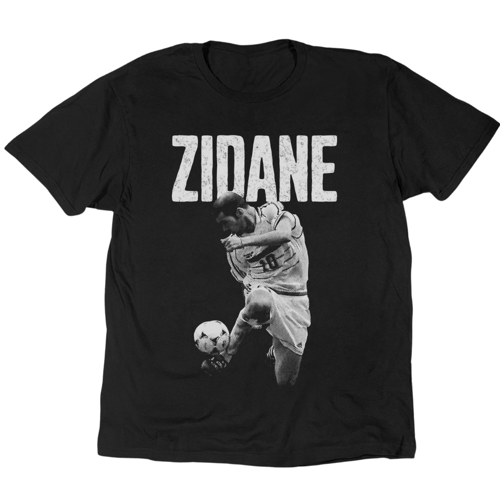 Zidane Halftone T-Shirt - Black
