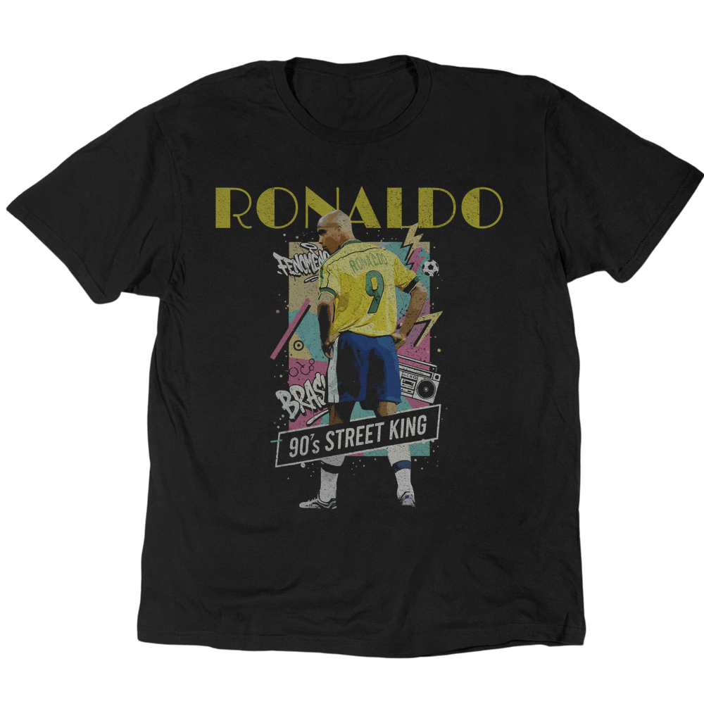 Ronaldo 90s Street King T-Shirt - Black