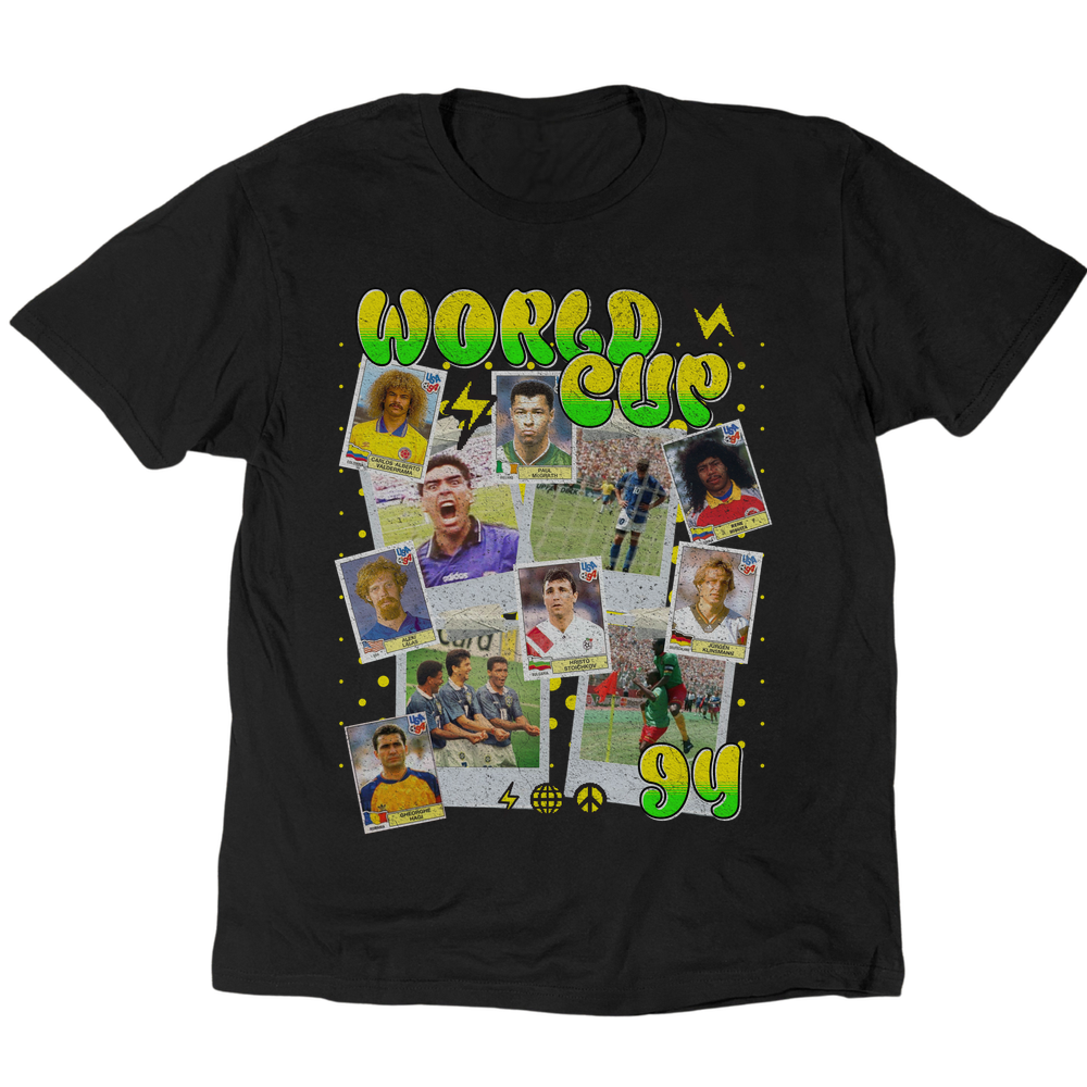 World Cup 94 Scrapbook T-Shirt - Black