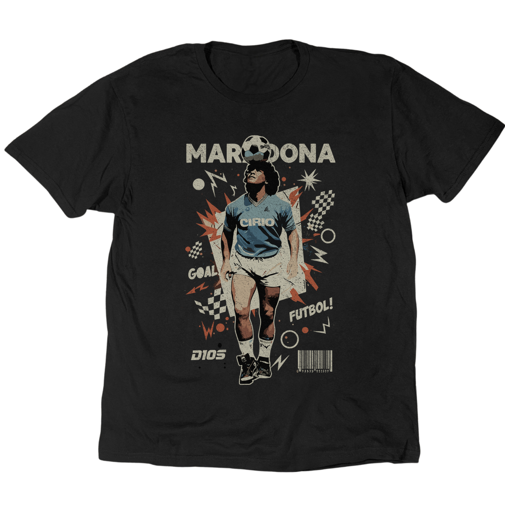 Maradona Napoli T-Shirt - Black
