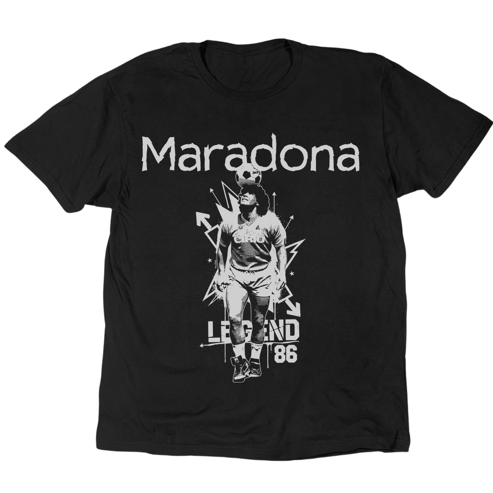 Maradona 86 T-Shirt - Black