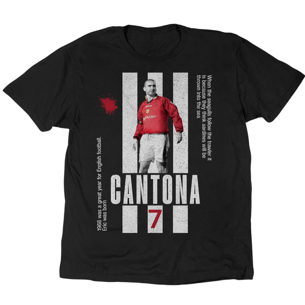 Cantona 7 T-Shirt - Black