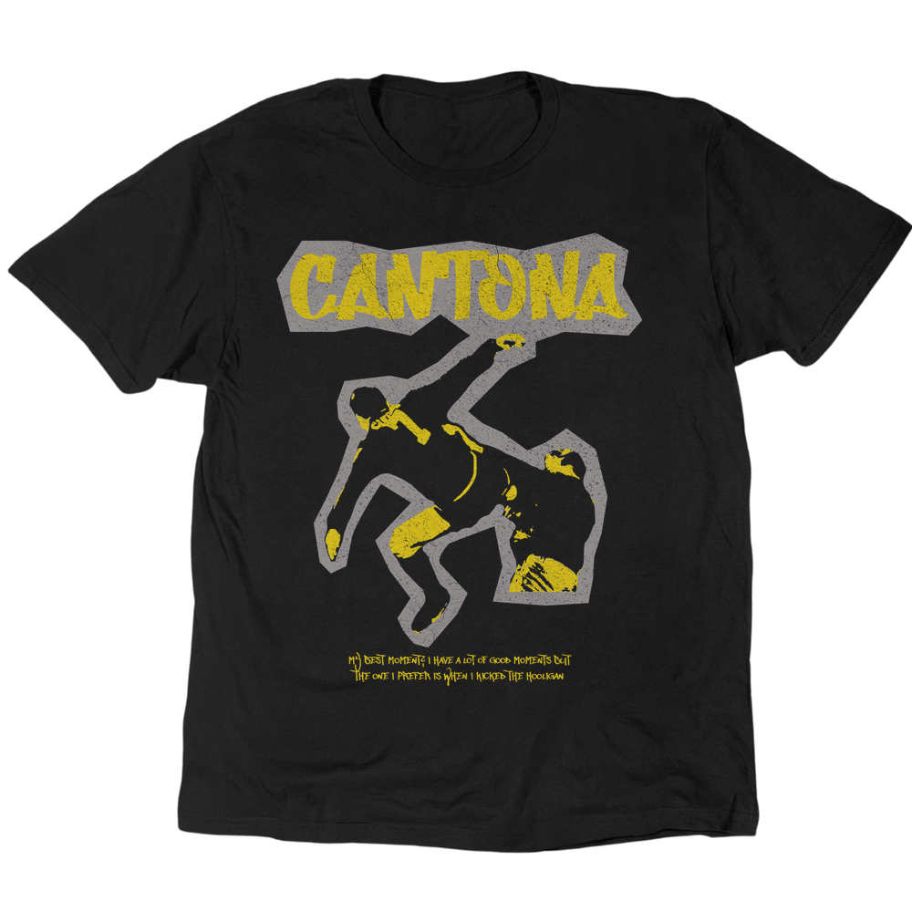Cantona V Hooligan T-Shirt - Black
