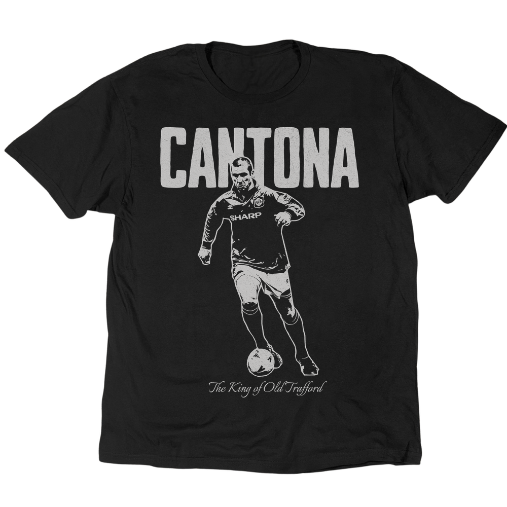 The King Of Old Trafford Eric Cantona T-Shirt - Black