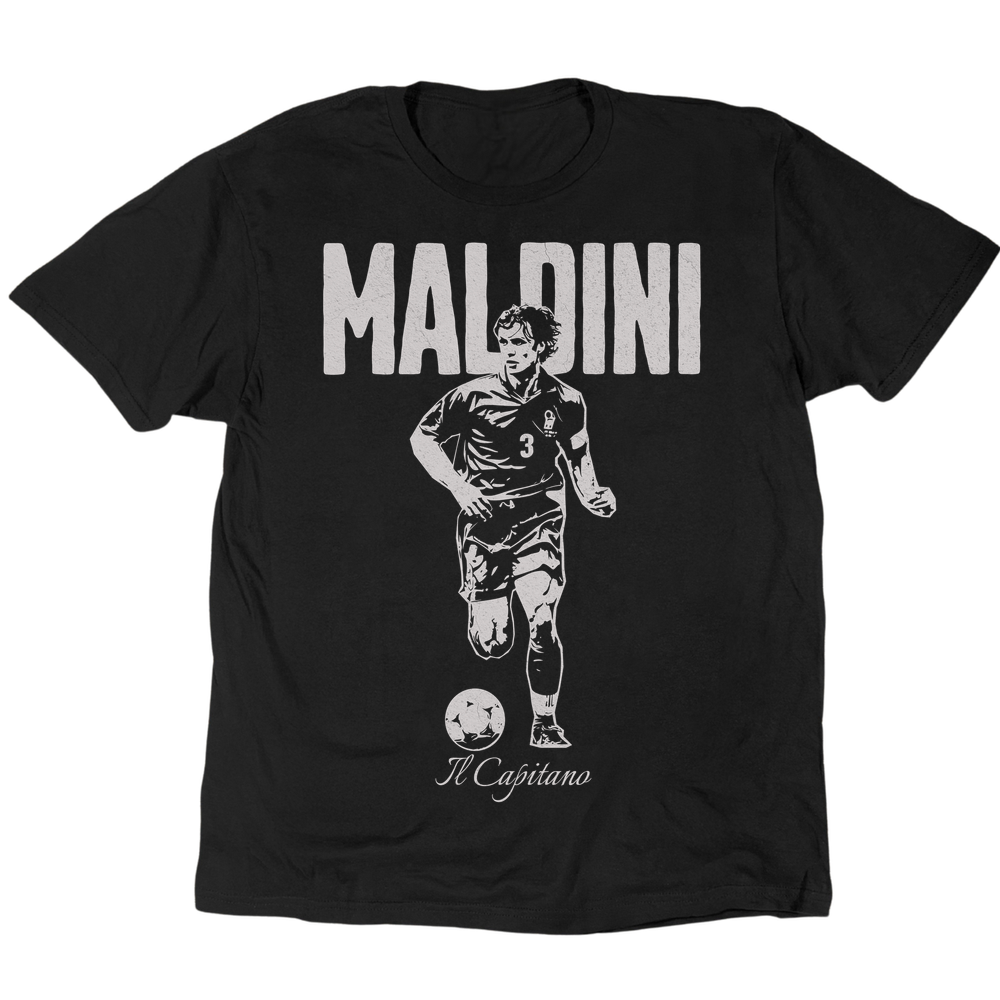 Il Capitano Paulo Maldini 2 T-Shirt - Black