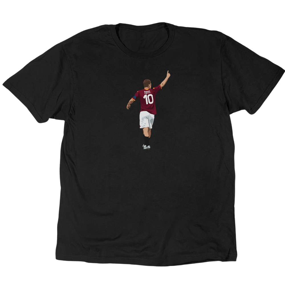 Icons Illustrated Francesco Totti T-Shirt - Black