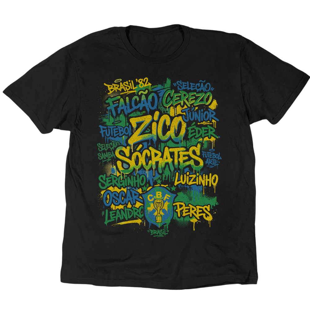 Brasil 1982 T-Shirt - Black