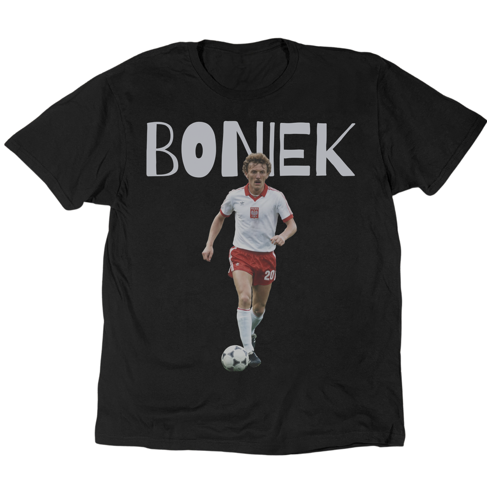 Zbigniew Boniek 1982 T-Shirt - Black