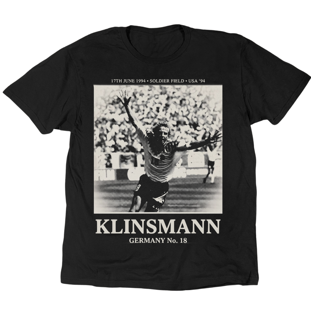 Vintage Celebration Jürgen Klinsmann 1994 T-Shirt - Black