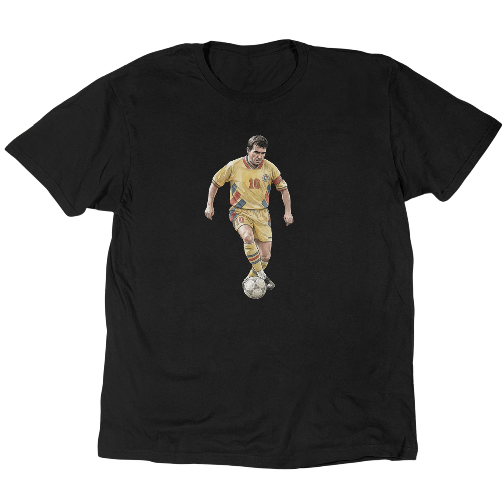 Gheorghe Hagi T-Shirt - Black