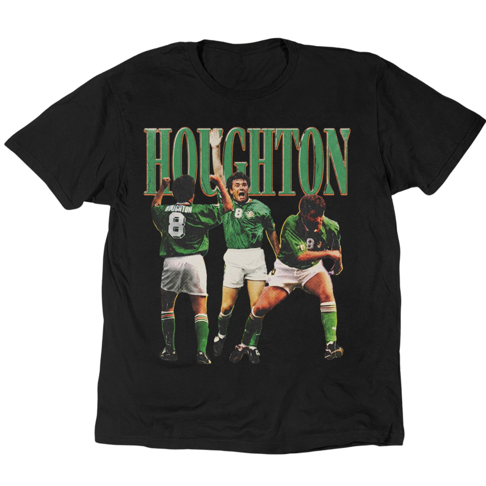 Vintage Heroes Ray Houghton '94 T-Shirt - Black
