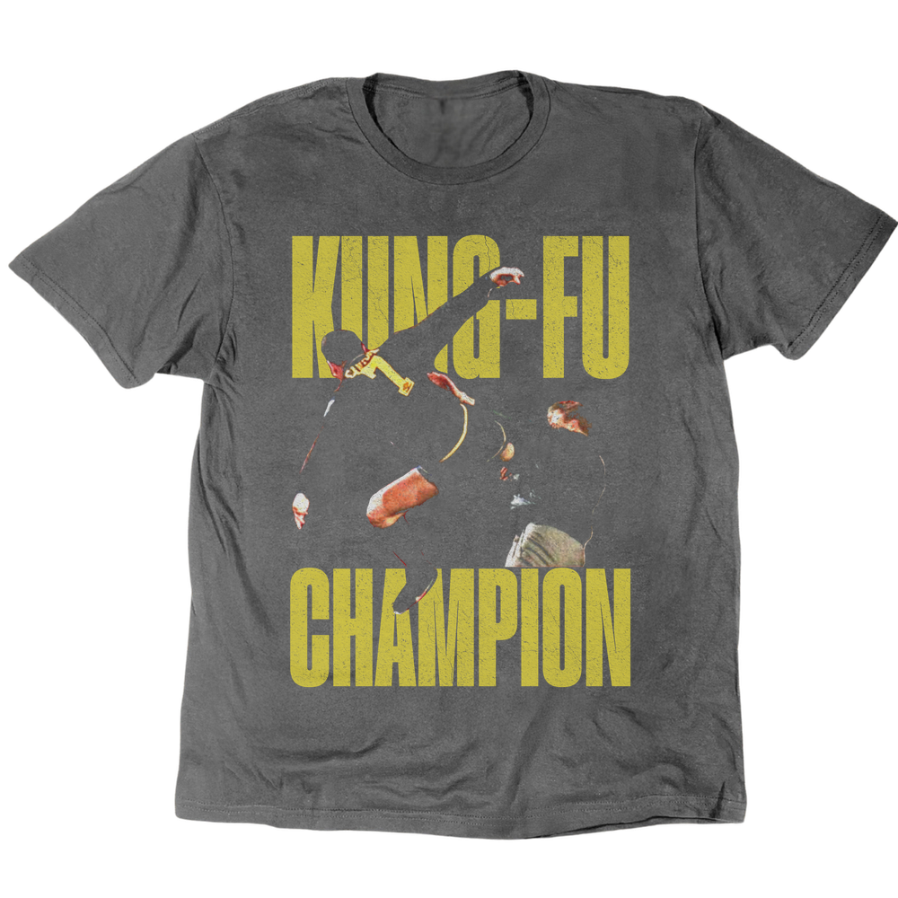 Cantona Kung Fu 1 T-Shirt - Charcoal