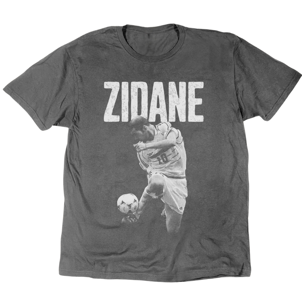 Zidane Halftone T-Shirt - Charcoal