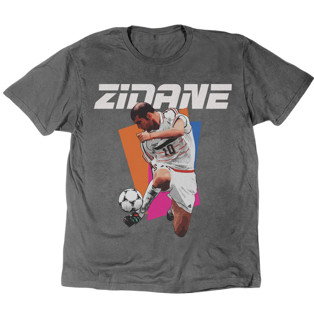 Zidane Y2k T-Shirt - Charcoal