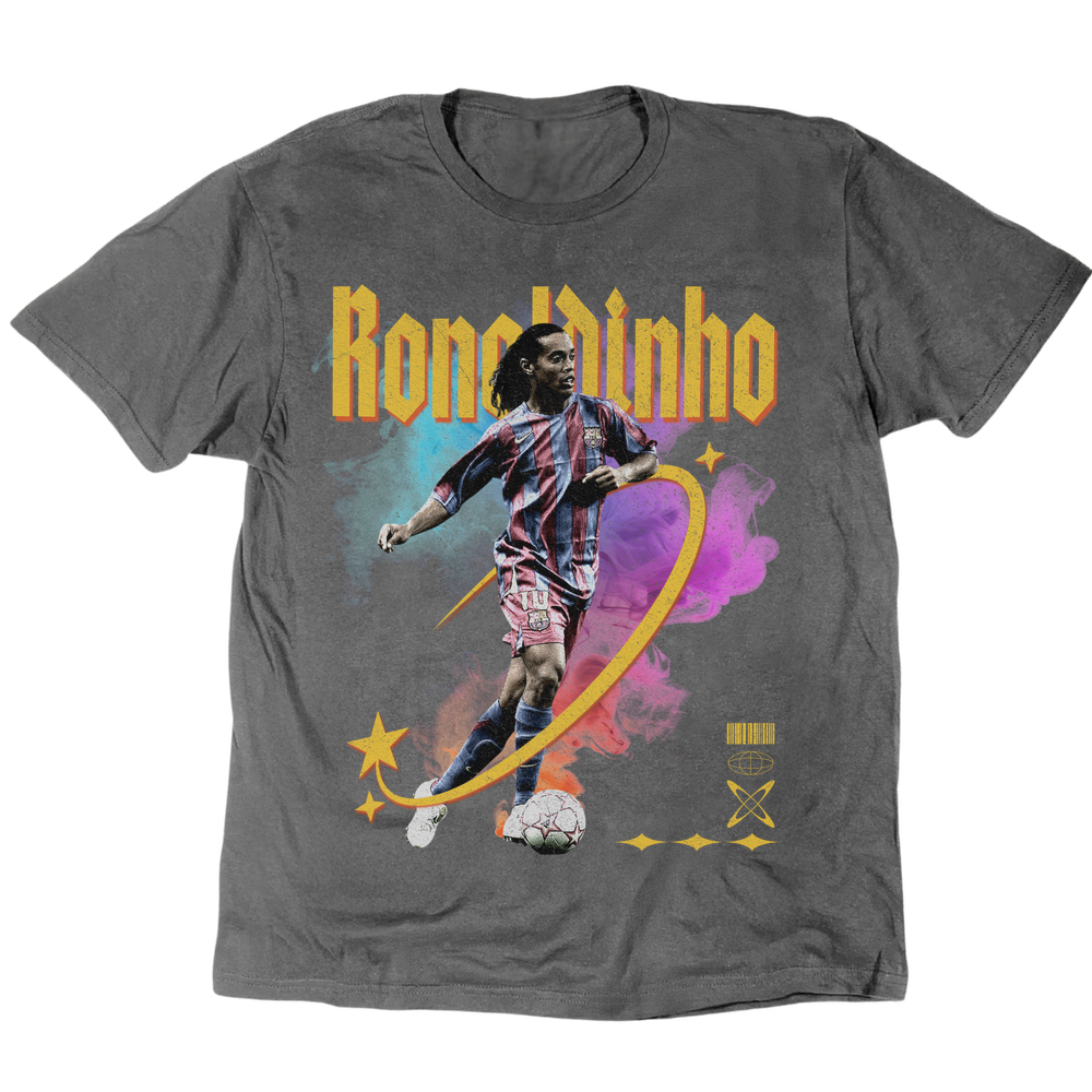 Ronaldinho Magic T-Shirt - Charcoal
