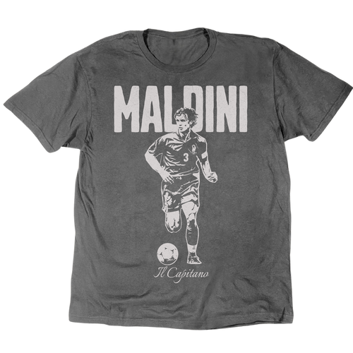 Il Capitano Paulo Maldini 2 T-Shirt - Charcoal