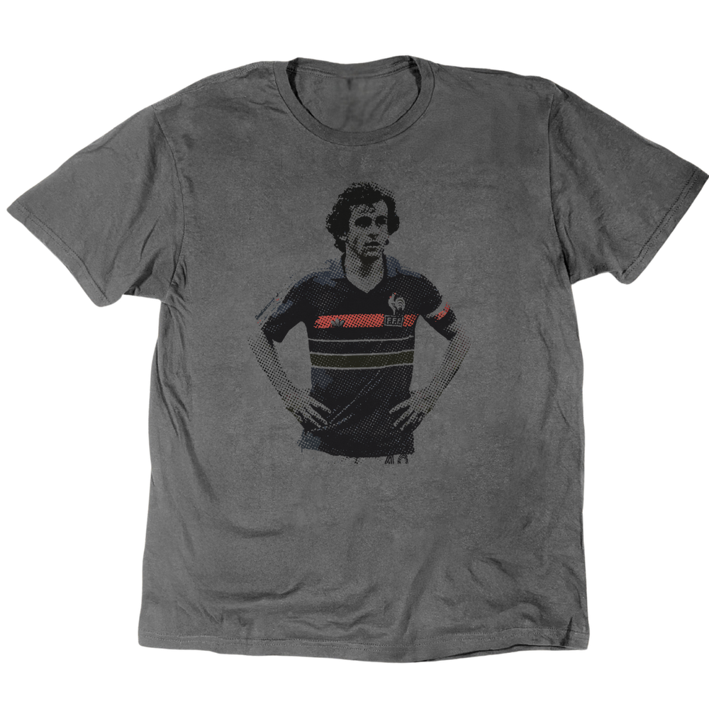 Michel Platini Le Roi T-Shirt - Charcoal