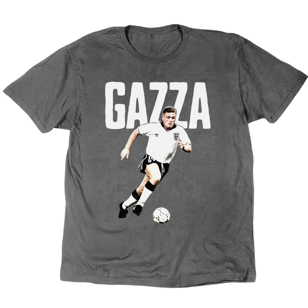 Gazza 1990 T-Shirt - Charcoal