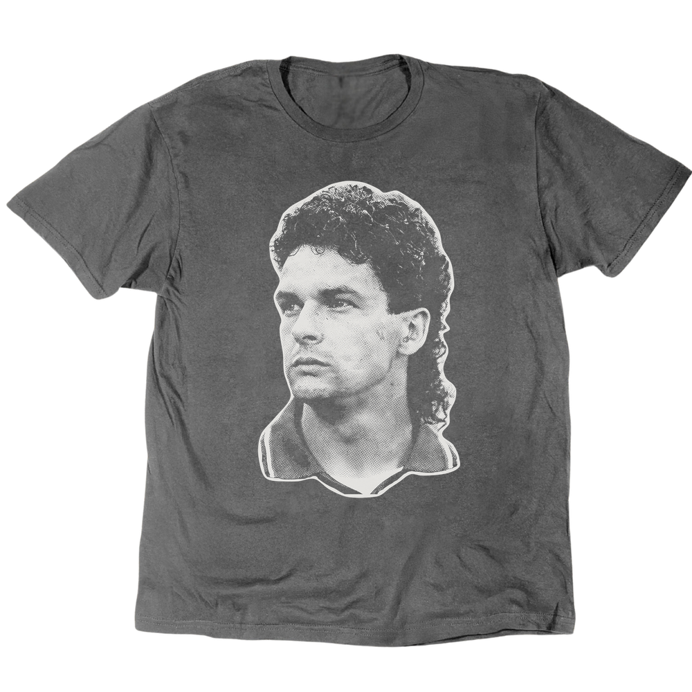 Icon Series Roberto Baggio T-Shirt - Charcoal