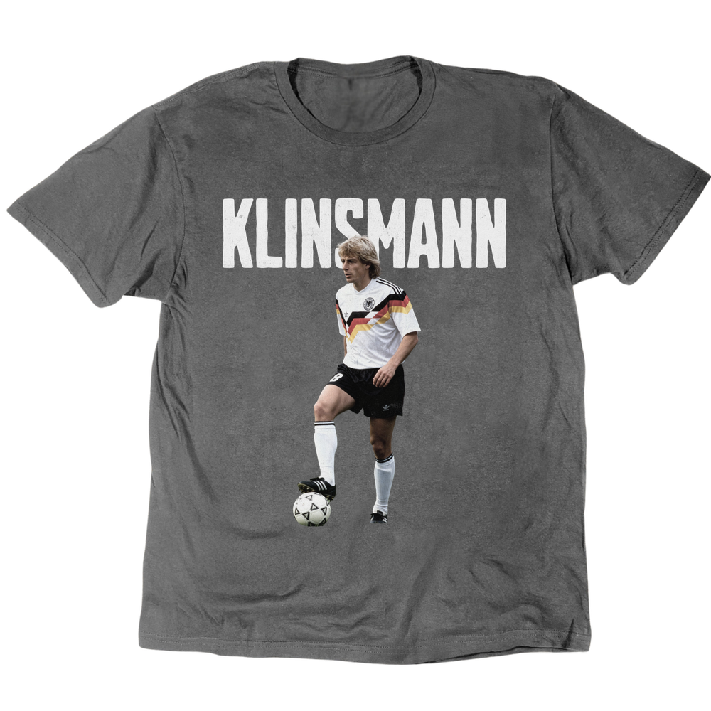 Klinsmann 1990 T-Shirt - Charcoal