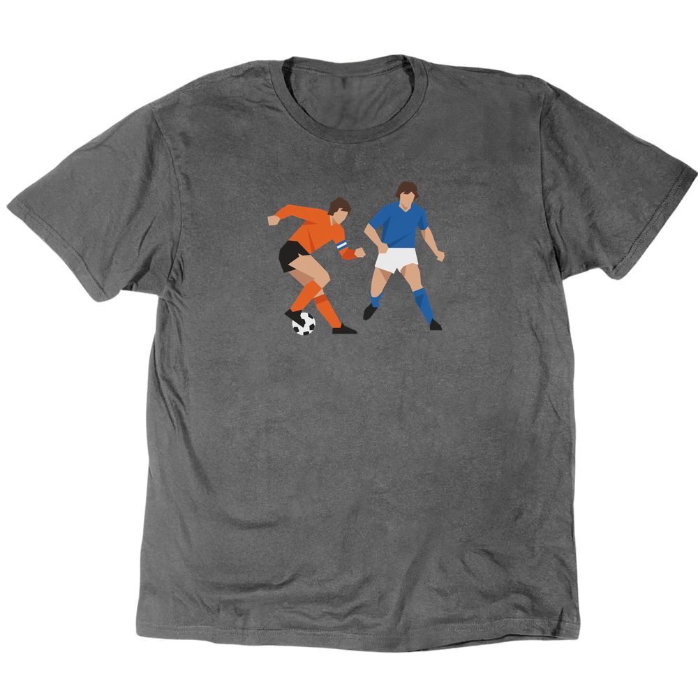 Icons Illustrated Cruyff Turn T-Shirt - Charcoal