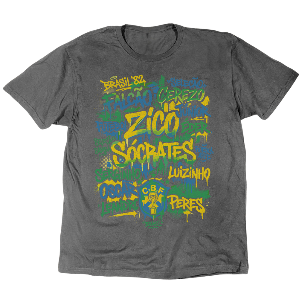 Brasil 1982 T-Shirt - Charcoal