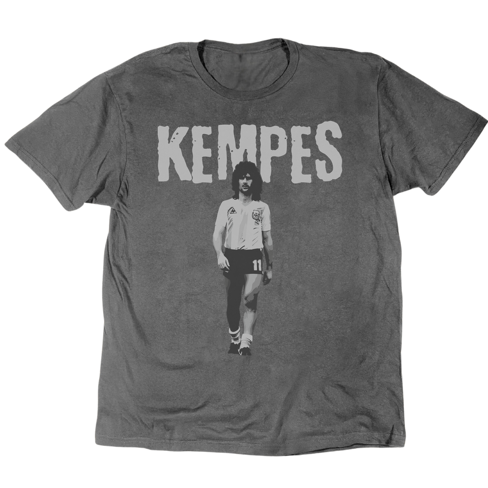 Mario Kempes El Matador T-Shirt - Charcoal