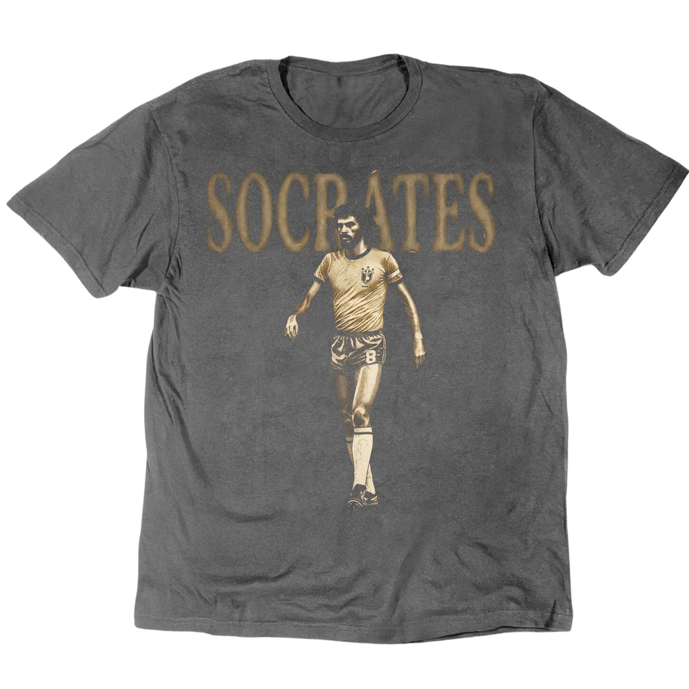 Socrates Brasil 82 T-Shirt - Charcoal