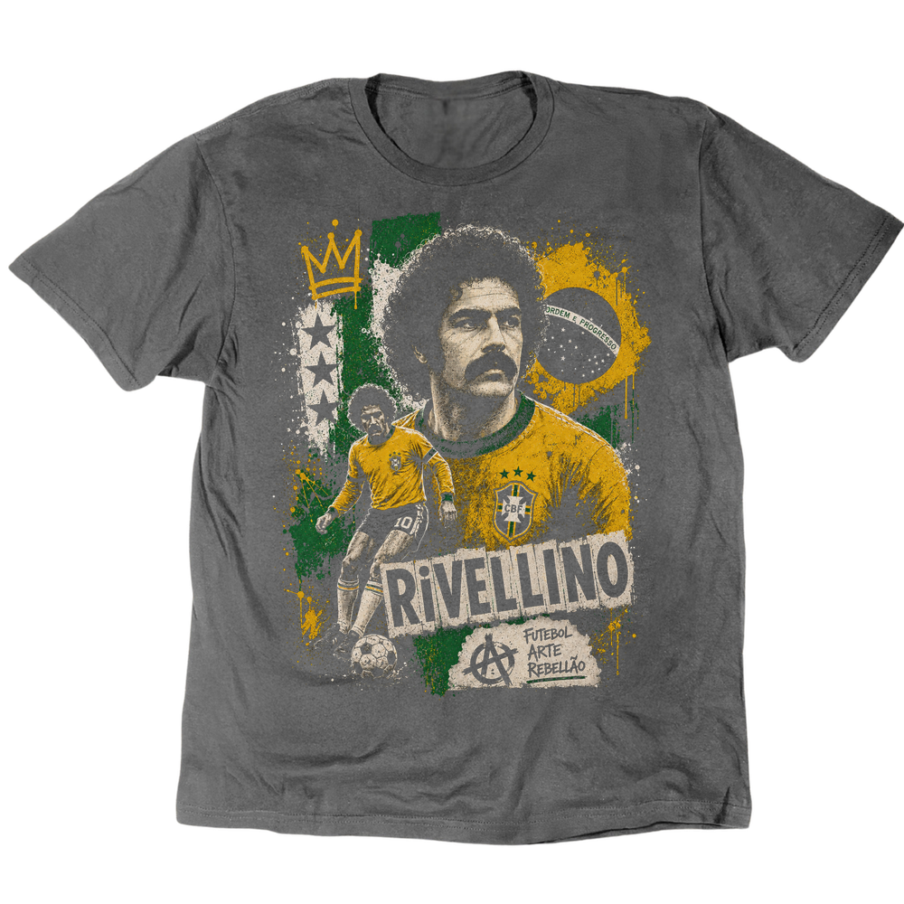 Rivellino 1970 T-Shirt - Charcoal