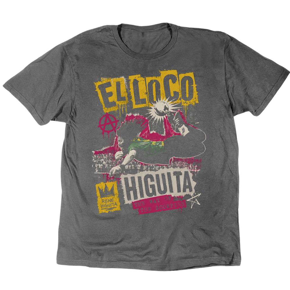 Rene Higuita The Way Of The Scorpion T-Shirt - Charcoal