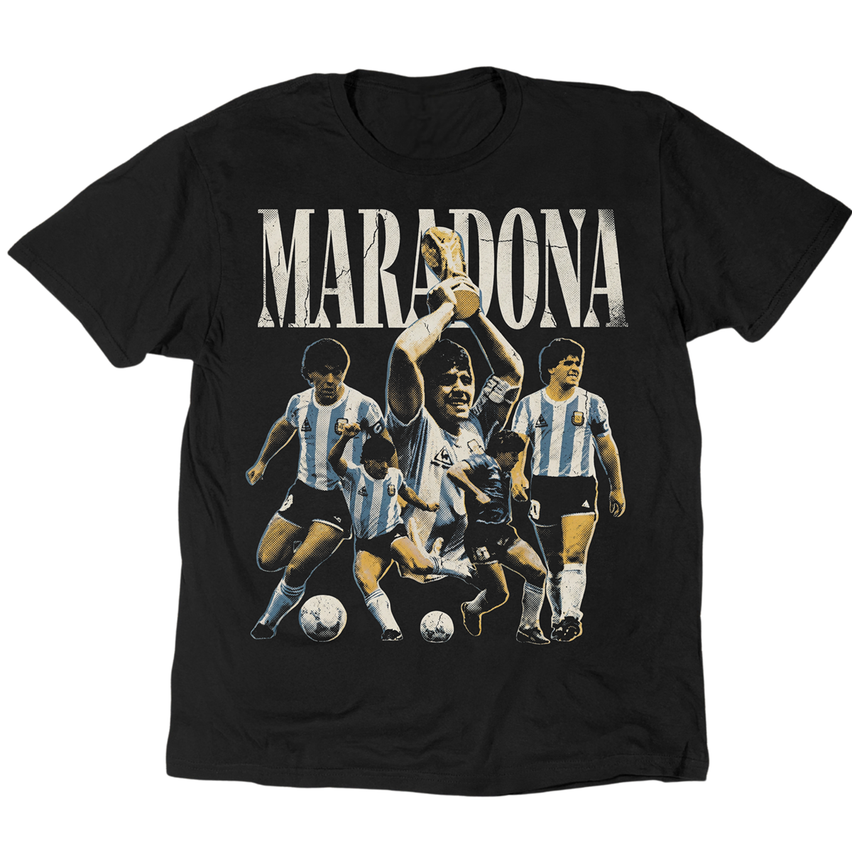 Vintage Heroes: Diego Maradona T-Shirt – Retro 90 Originals