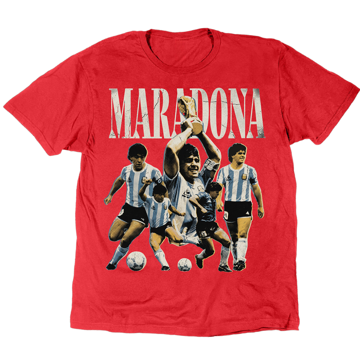 Vintage Heroes: Diego Maradona T-Shirt – Retro 90 Originals