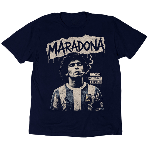 Maradona Dioses No Piden Permiso T-Shirt – Retro 90 Originals Maradona Dioses No Piden Permiso T-Shirt – Retro 90 Originals