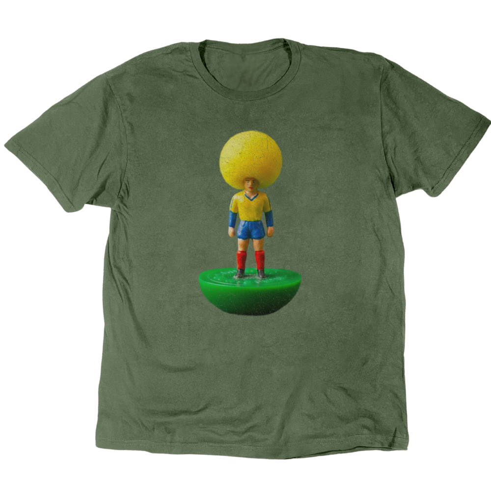 Columbian Afro T-Shirt - Military Green