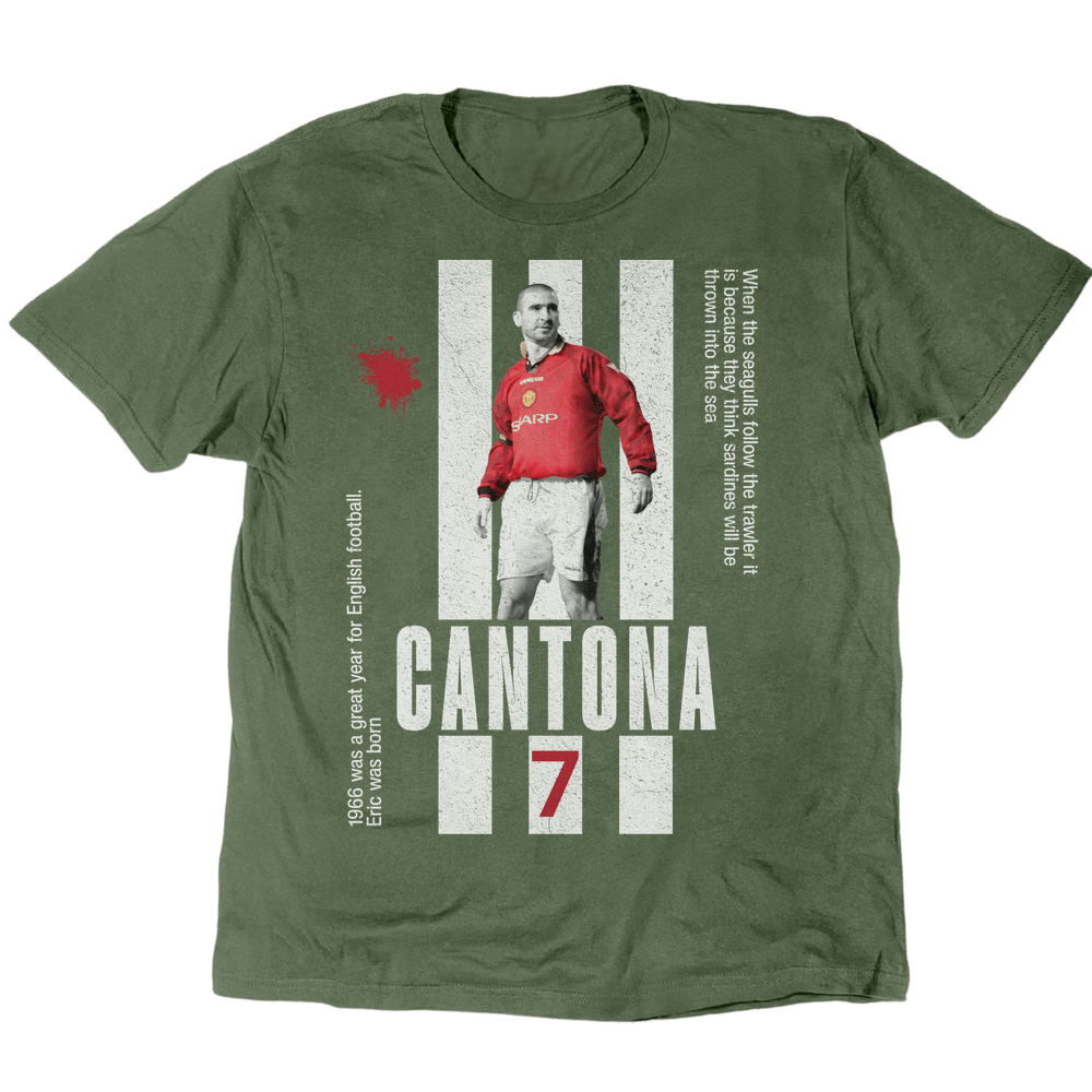 Cantona 7 T-Shirt - Military Green