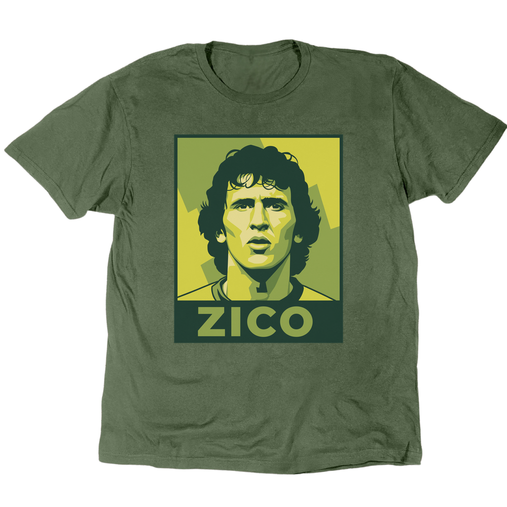 Zico The White Pelé T-Shirt - Military Green