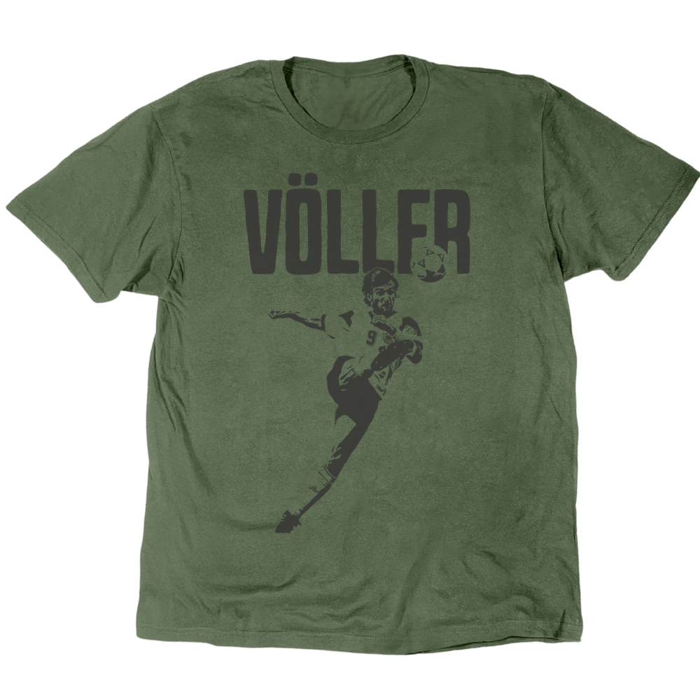 Rudi Völler 1986 T-Shirt - Military Green
