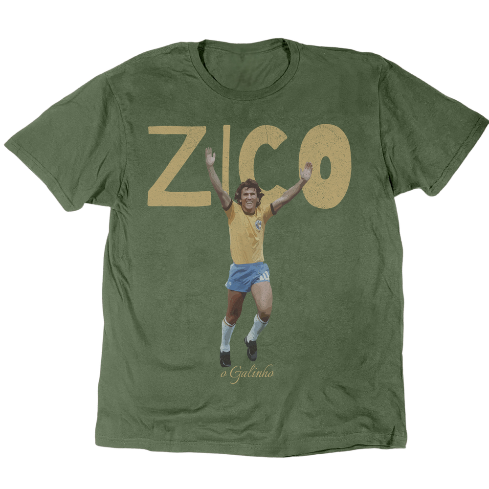 希少　afontex サッカーシャツ　Tシャツ ジーコ　ZICO 90s Zico O Galinho T-Shirt – Retro 90 Originals