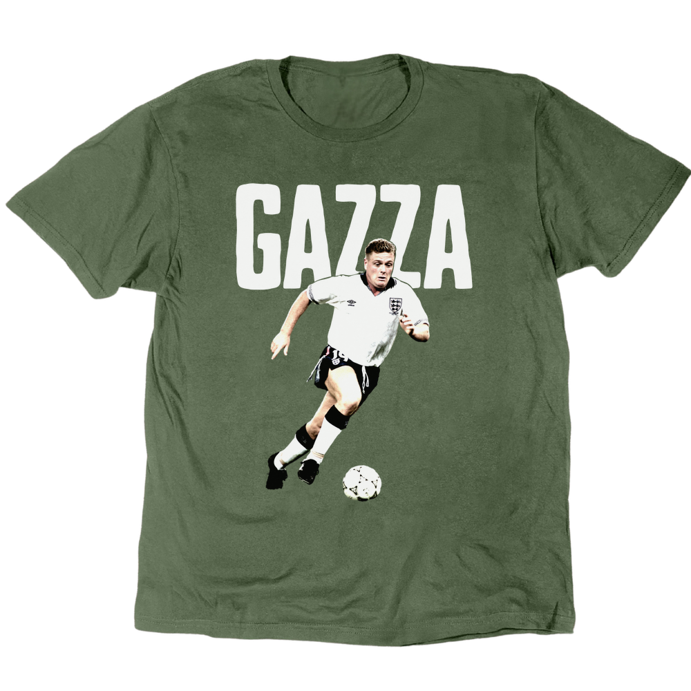 Gazza 1990 T-Shirt - Military Green
