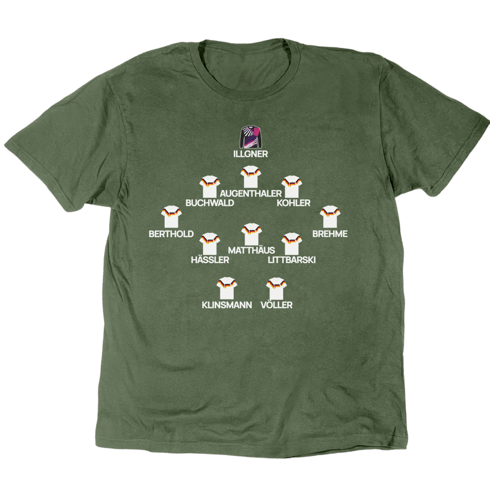 Germany 1990 World Cup Final T-Shirt - Military Green