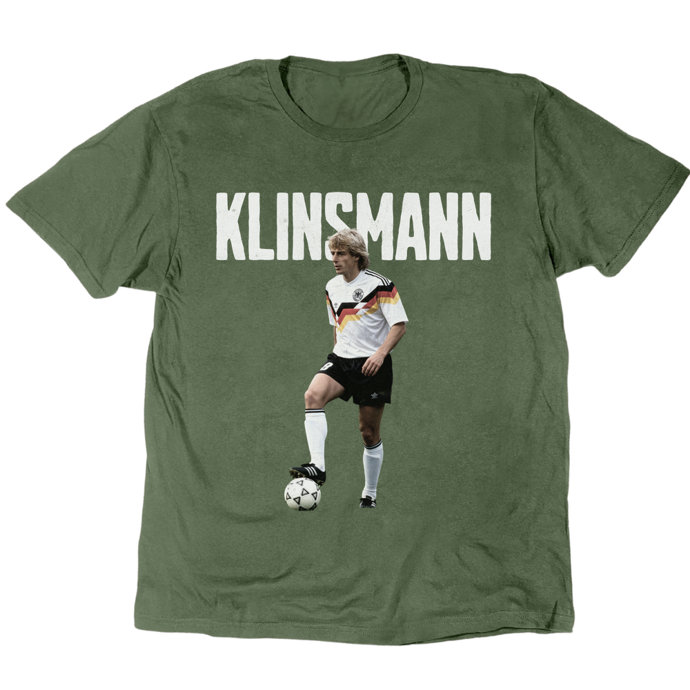 Klinsmann 1990 T-Shirt - Military Green