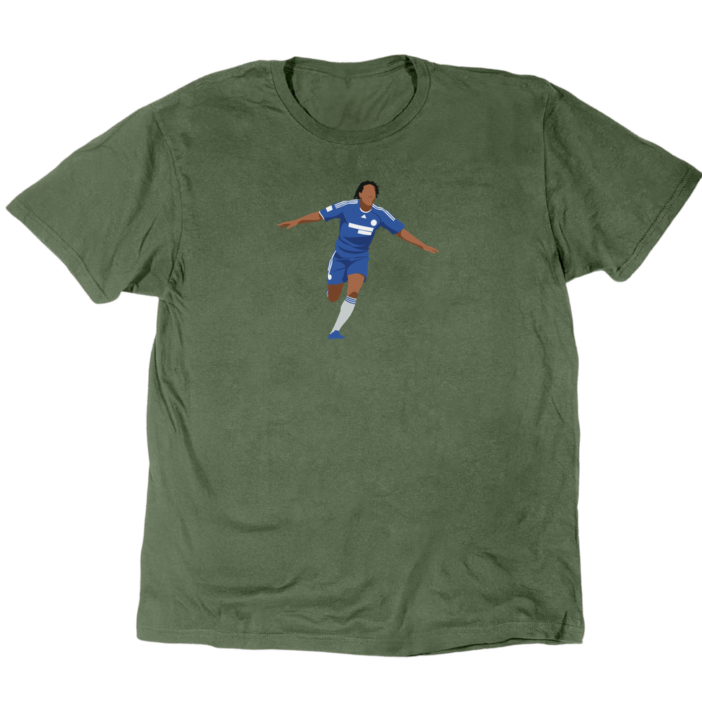Icons Illustrated Didier Drogba T-Shirt - Military Green