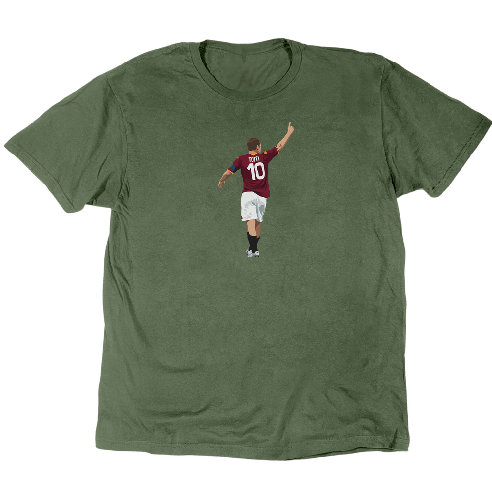 Icons Illustrated Francesco Totti T-Shirt - Military Green