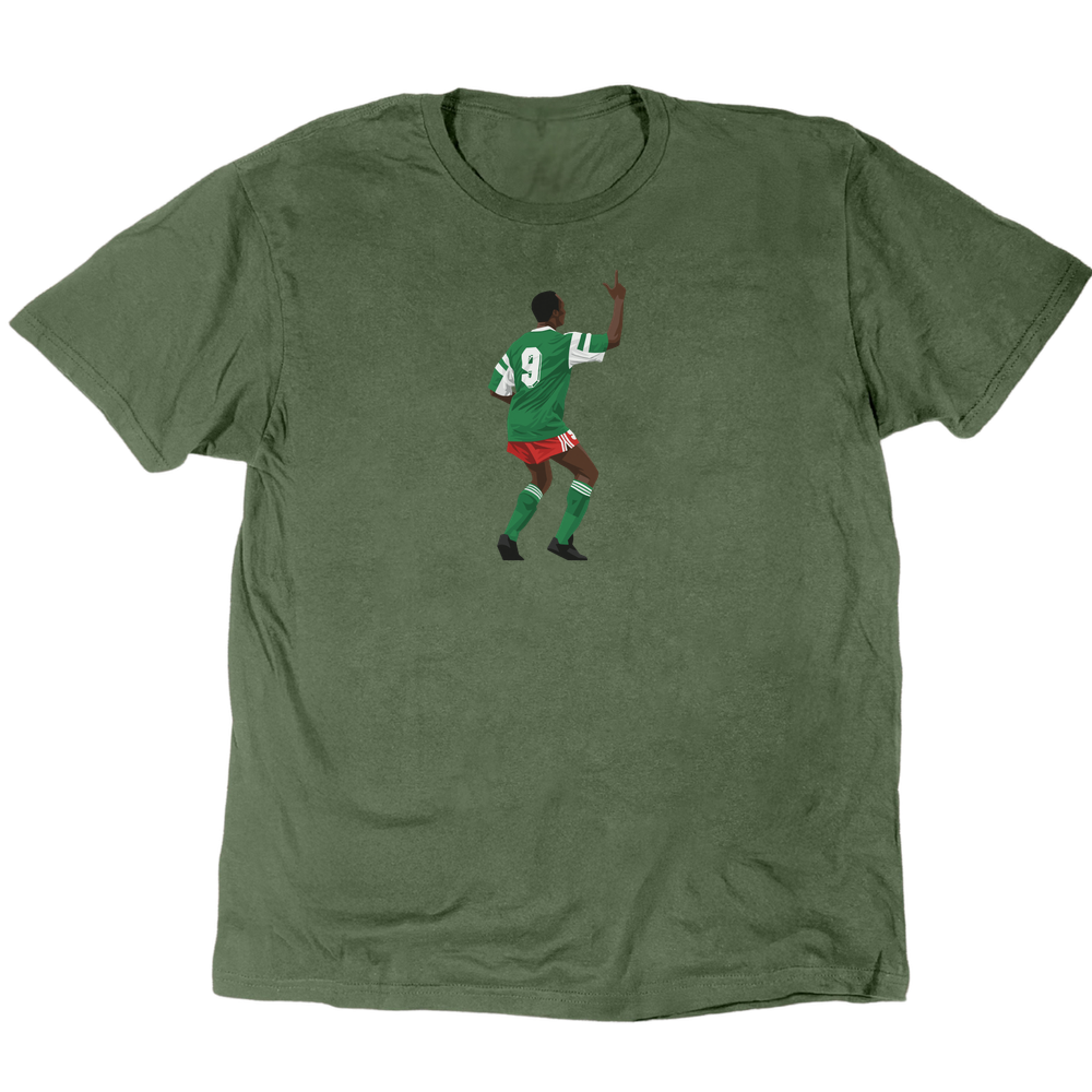 Icons Illustrated Roger Milla T-Shirt - Military Green