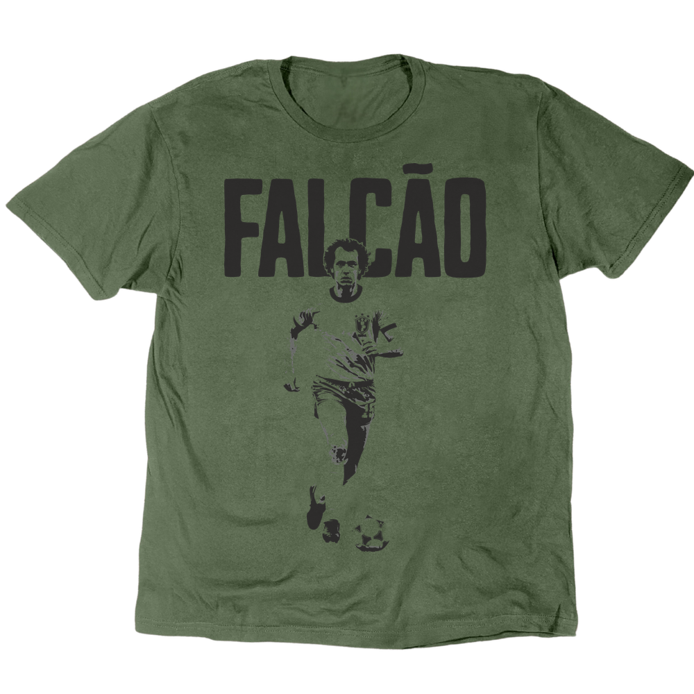 Paulo Roberto Falcao 1982 T-Shirt - Military Green