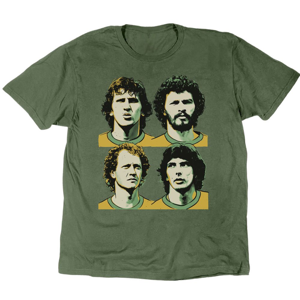 Zico Socrates Eder Falcao 2 T-Shirt - Military Green