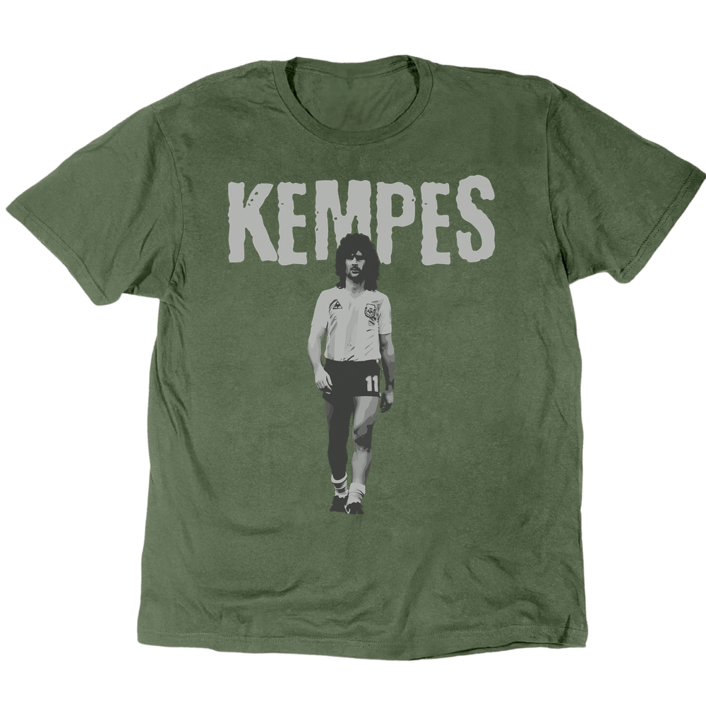 Mario Kempes El Matador T-Shirt - Military Green