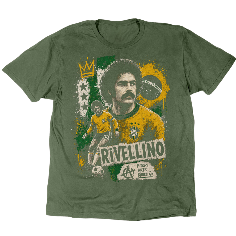 Rivellino 1970 T-Shirt - Military Green