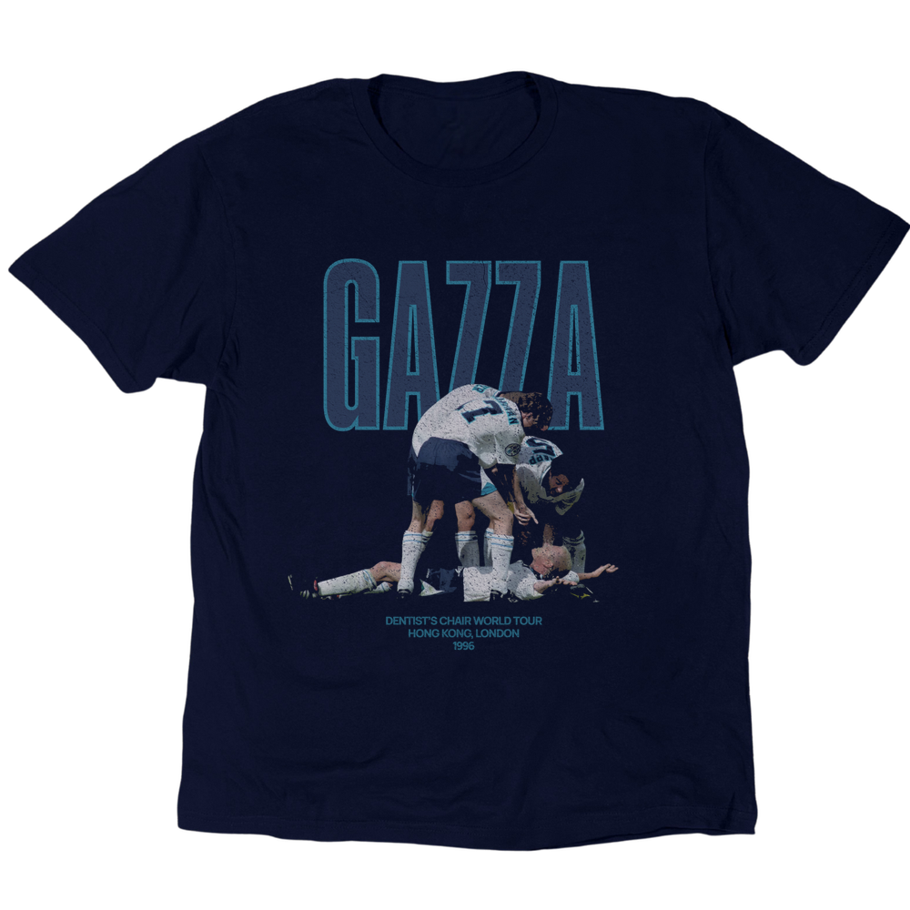 More Football Designs Gazza Dentists Chair T-Shirt - Navy
